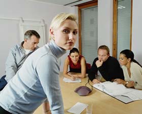 Blond+woman+at+meeting